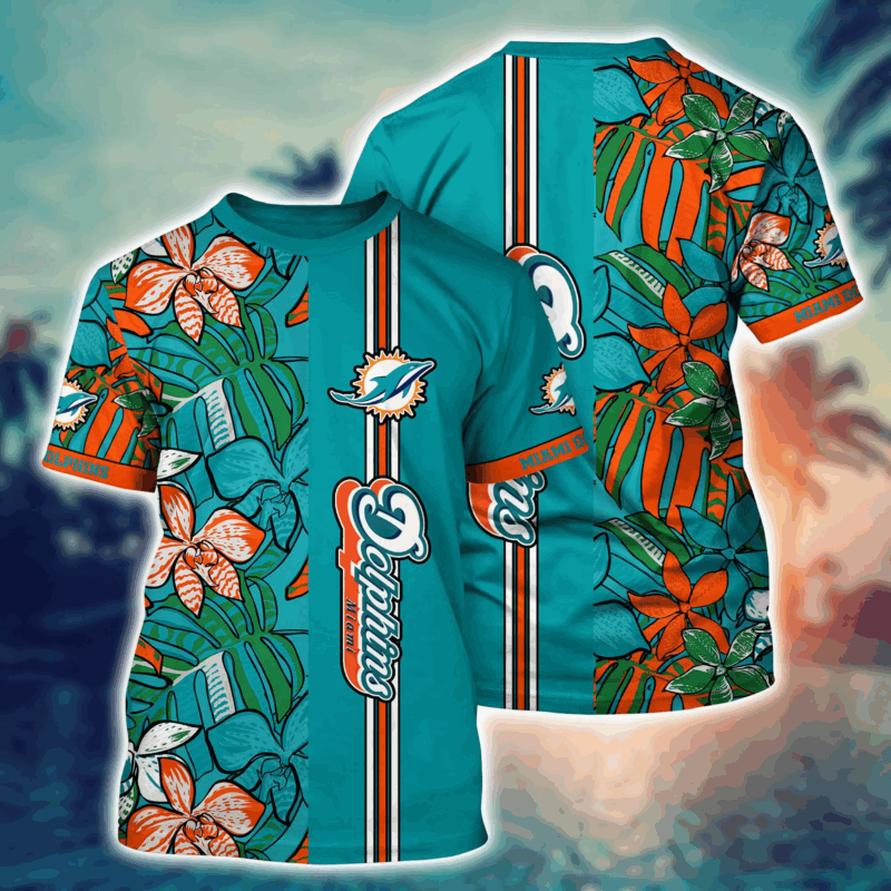 Miami Dolphins NFL Flower Tshirt Custom Summer Football V11