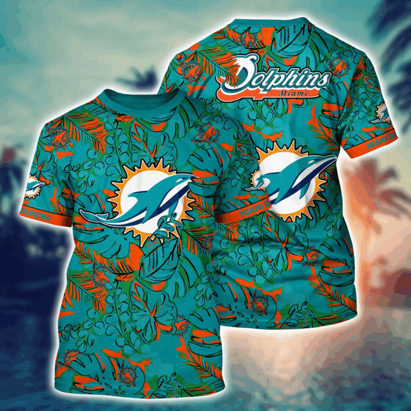 Miami Dolphins NFL Flower Tshirt Custom Summer Football V12