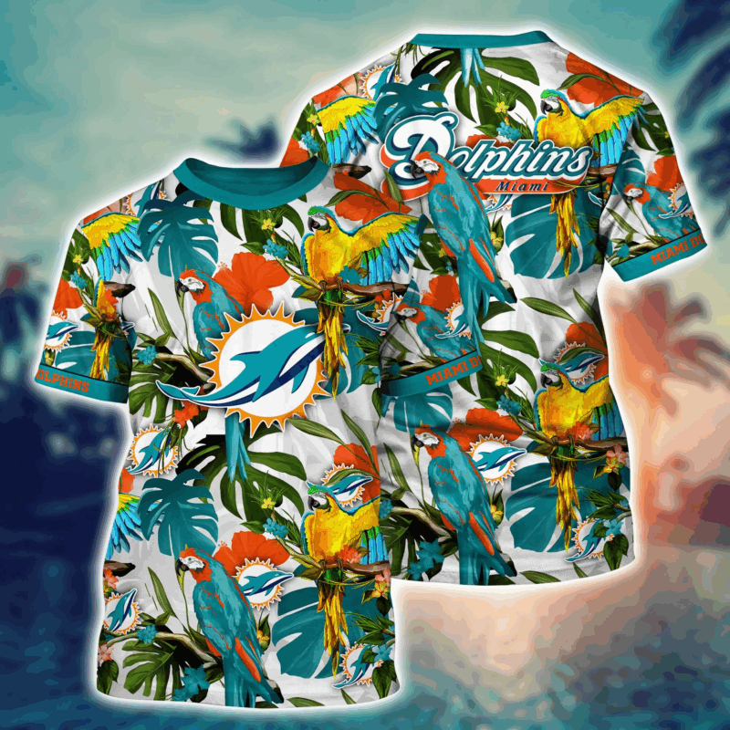 Miami Dolphins NFL Flower Tshirt Custom Summer Football V13