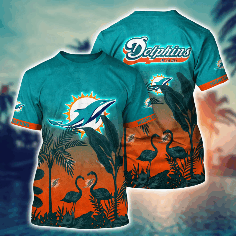 Miami Dolphins NFL Flower Tshirt Custom Summer Football V14