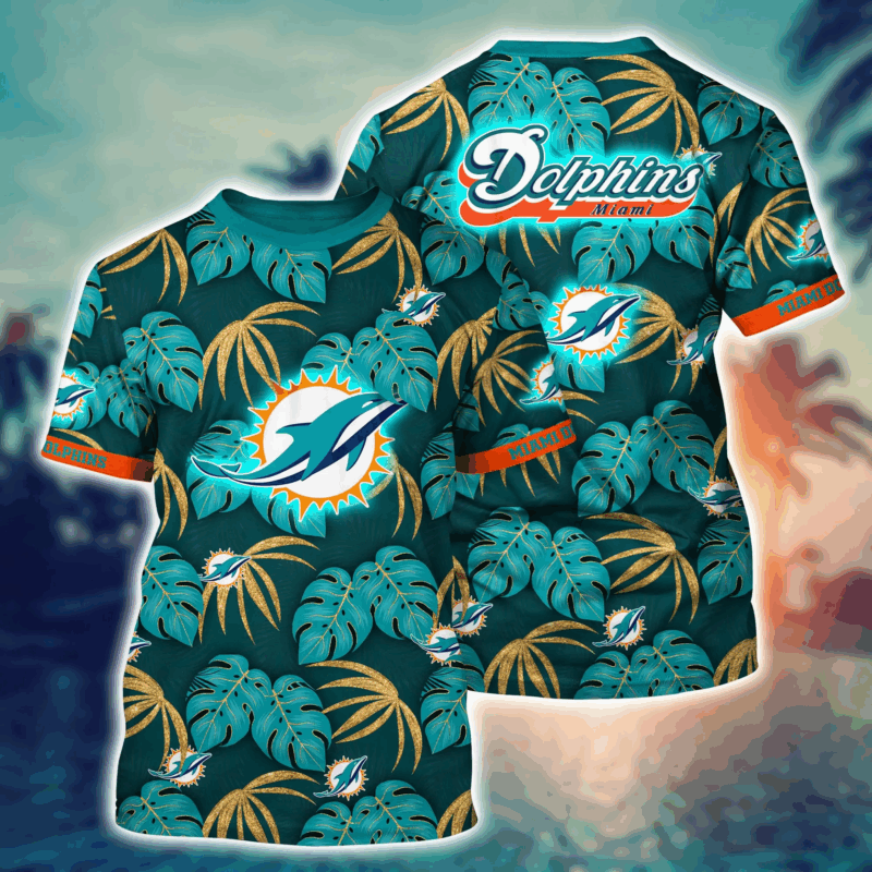 Miami Dolphins NFL Flower Tshirt Custom Summer Football V9
