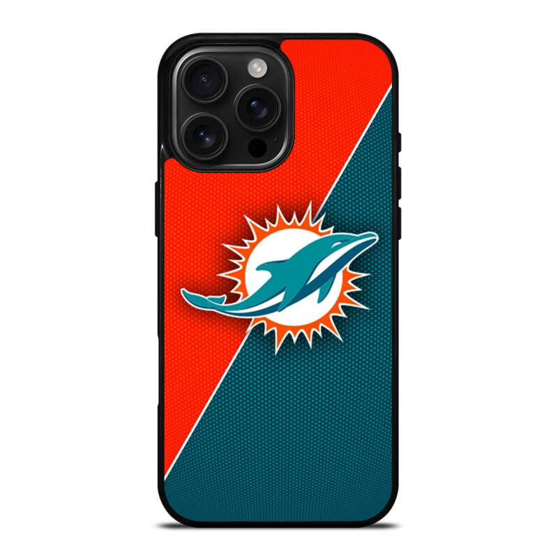 MIAMI DOLPHINS NFL FOOTBALL LOGO iPhone 16 Pro Max Case Cover