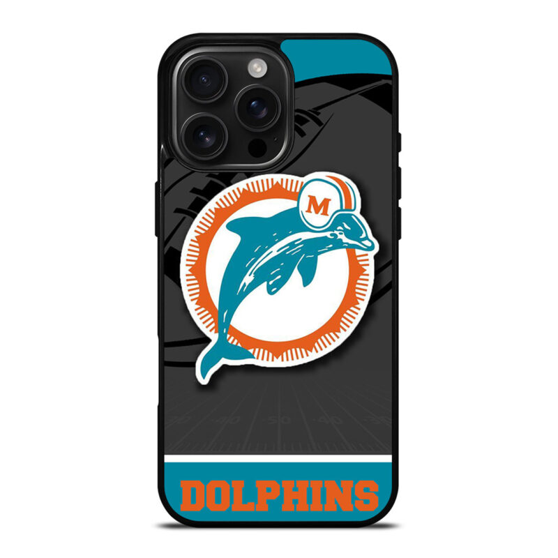 MIAMI DOLPHINS NFL TEAM iPhone 16 Pro Max Case Cover