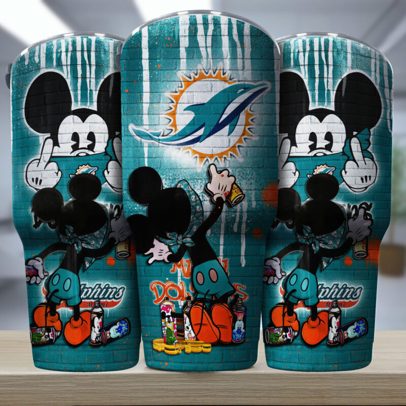 Miami Dolphins NFL-Tumbler Mickey Graffiti For Sports Fan TD31172