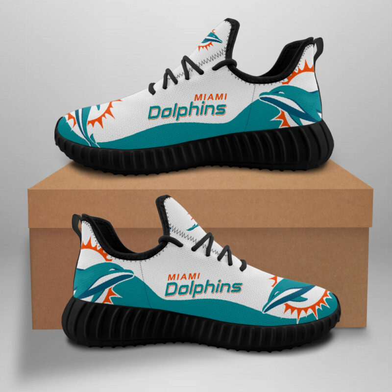 Miami Dolphins shoes Customize Sneakers Style #1 Yeezy Shoes for women/men