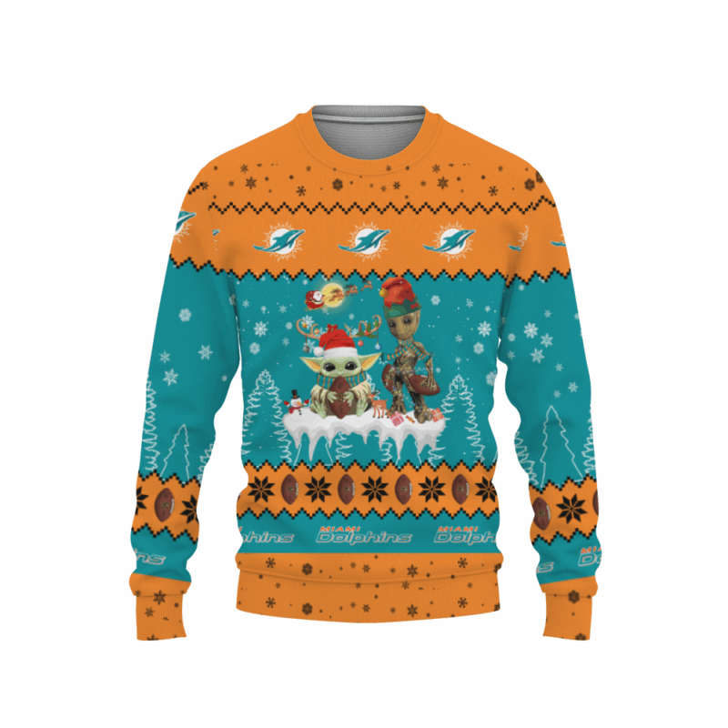 Miami Dolphins Sweatshirt Christmas V1