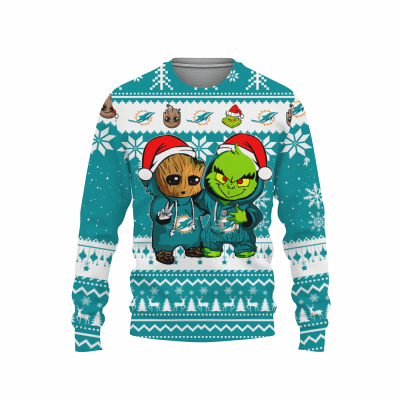 Miami Dolphins Sweatshirt Christmas V2