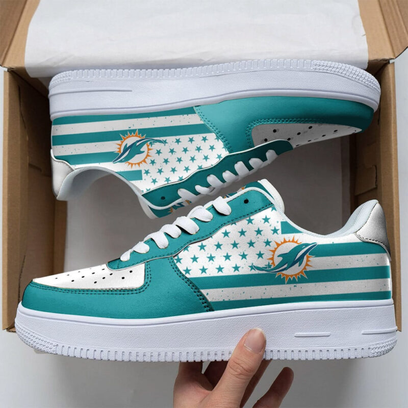 NFL Miami Dolphins Air Force 1 Sneakers APAF32610005