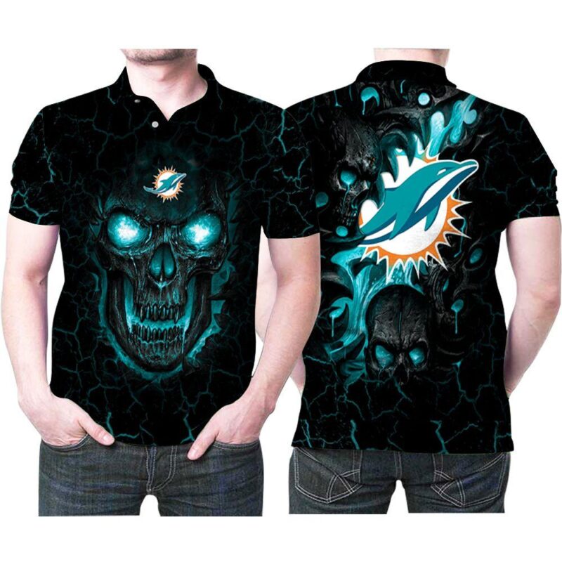 NFL Miami Dolphins Black Polo Shirt