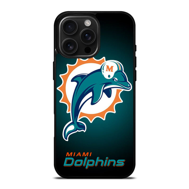 NFL MIAMI DOLPHINS LOGO 4 iPhone 16 Pro Max Case Cover