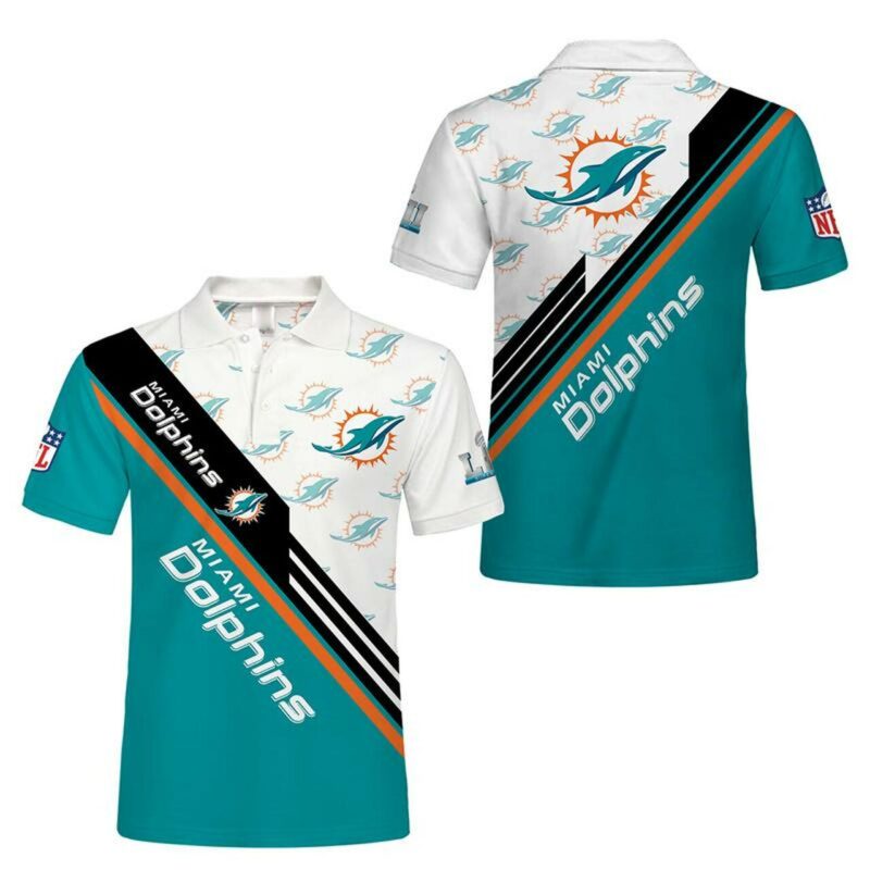 NFL Miami Dolphins Polo Shirt V15
