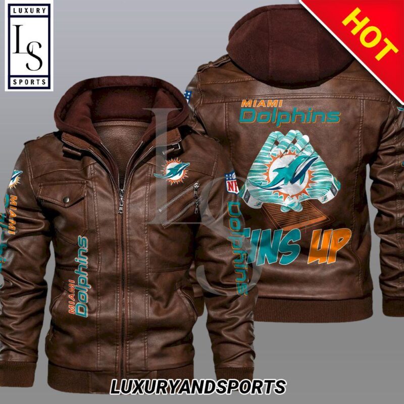 NFL Miami Dolphins Skol Leather Jacket V2