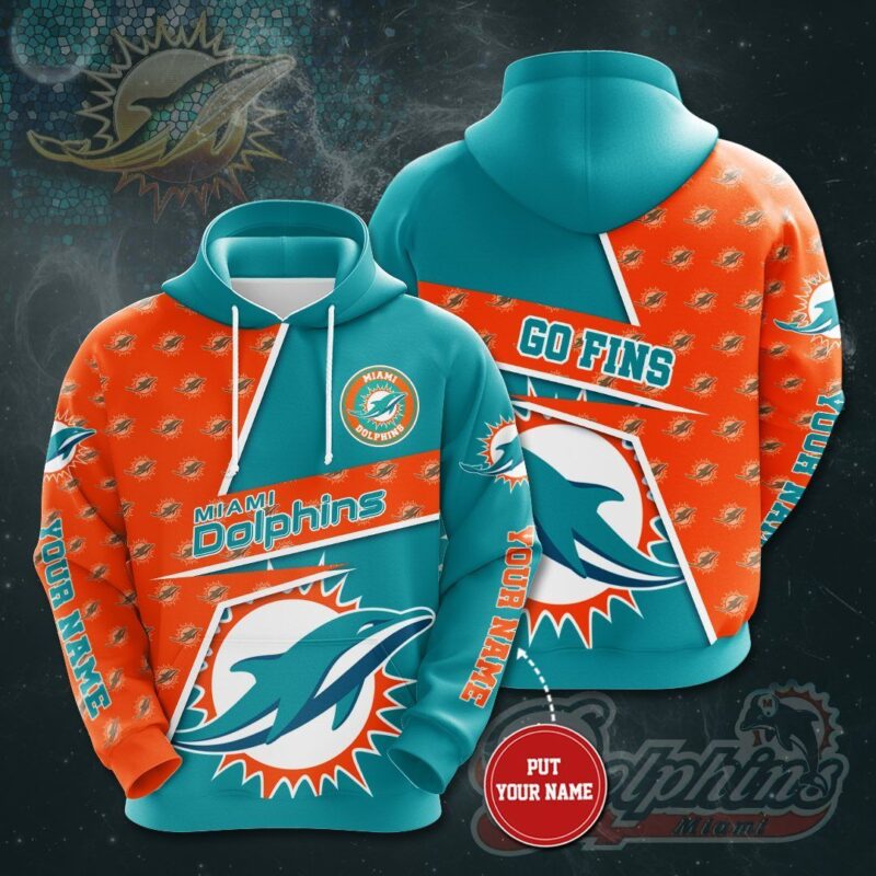 Personalized Miami Dolphins 3D Hoodie