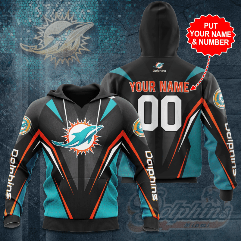 Personalized Miami Dolphins 3D Hoodie