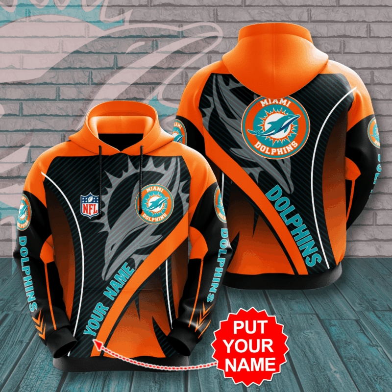 Personalized Miami Dolphins 3D Hoodie