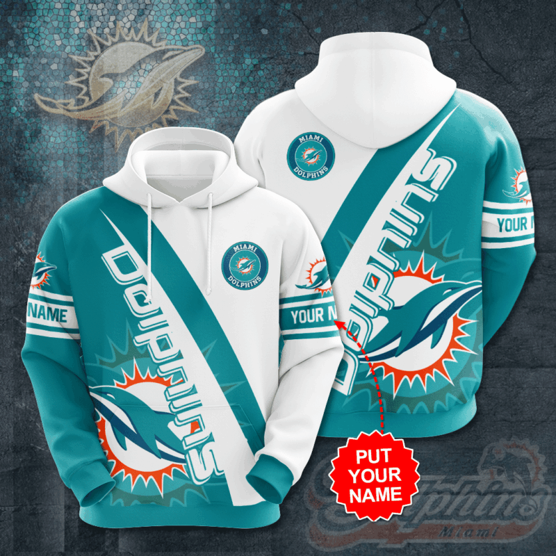 Personalized Miami Dolphins 3D Hoodie