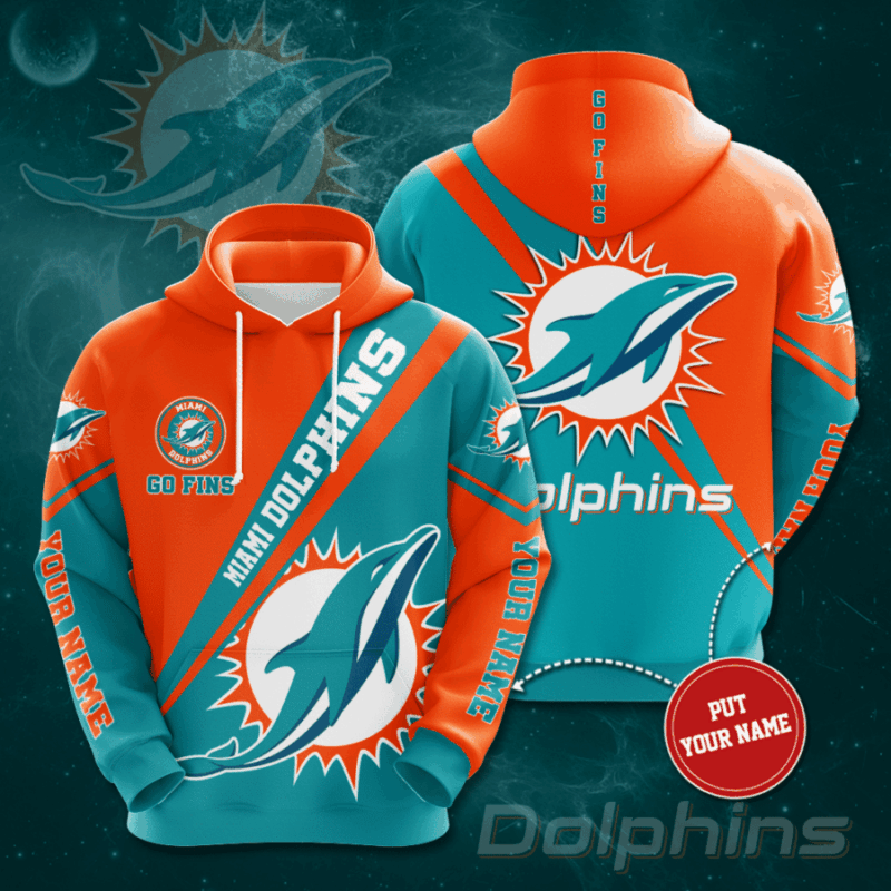 Personalized Miami Dolphins 3D Hoodie