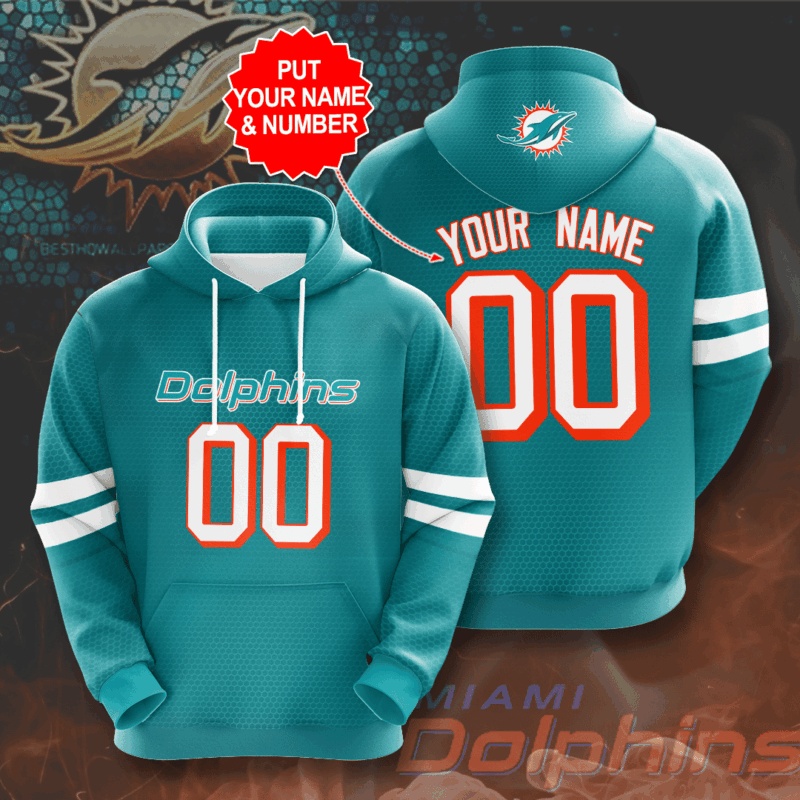 Personalized Miami Dolphins 3D Hoodie