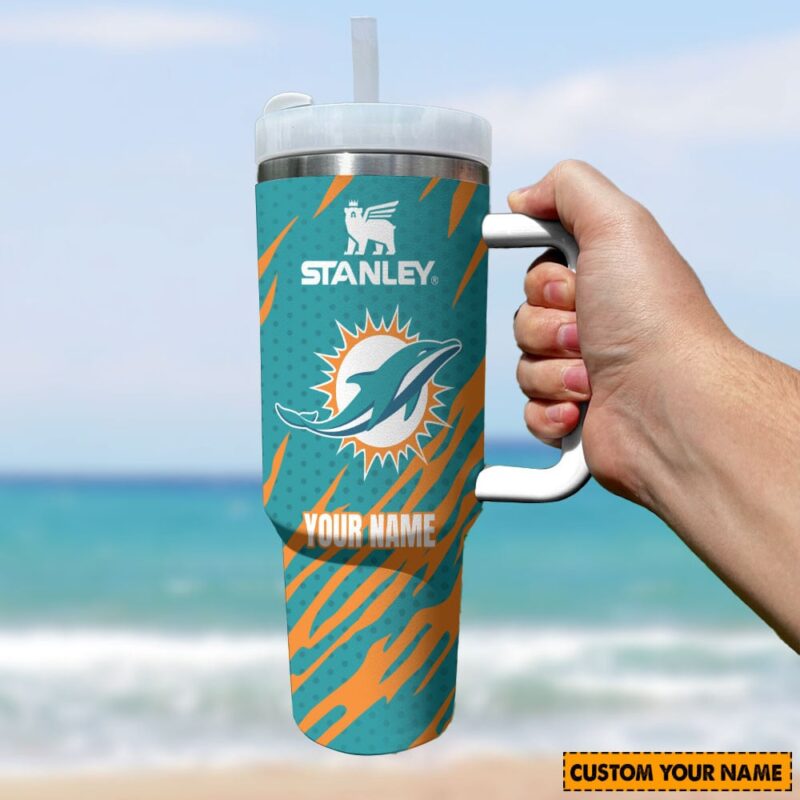 Sportswearmerch Miami Dolphins New Pesonalized Tumbler 40OZ for fan - Sportswearmerch