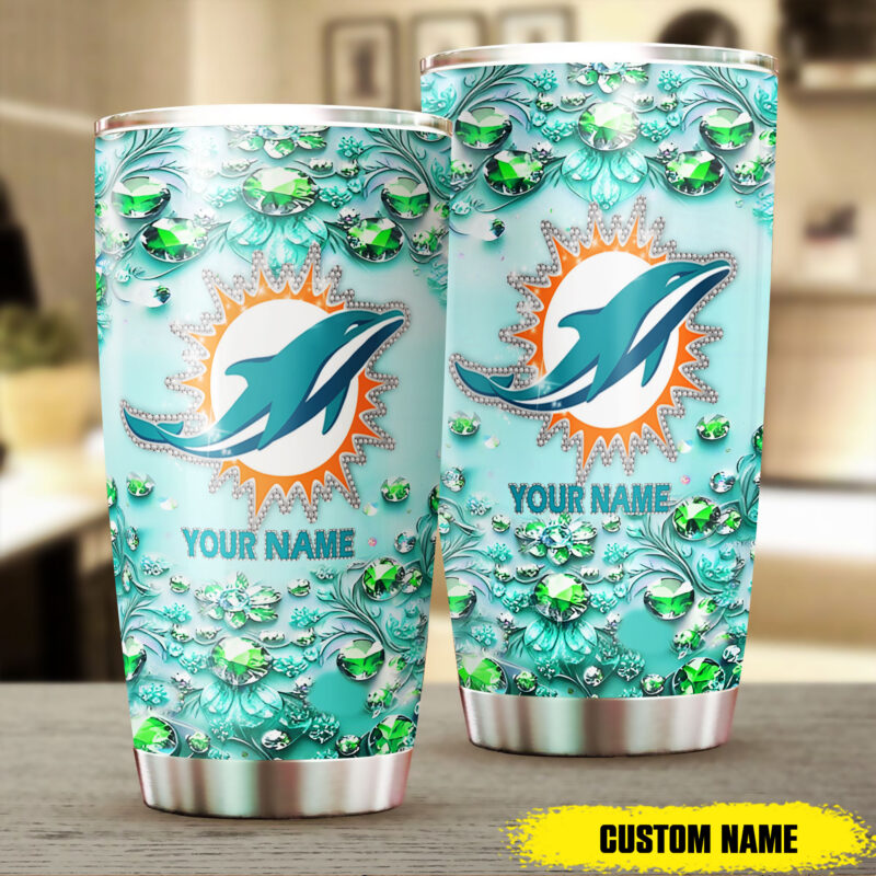 Sportswearmerch Miami Dolphins NFL Personalized Tumbler Gifts For Fans - Sportswearmerch
