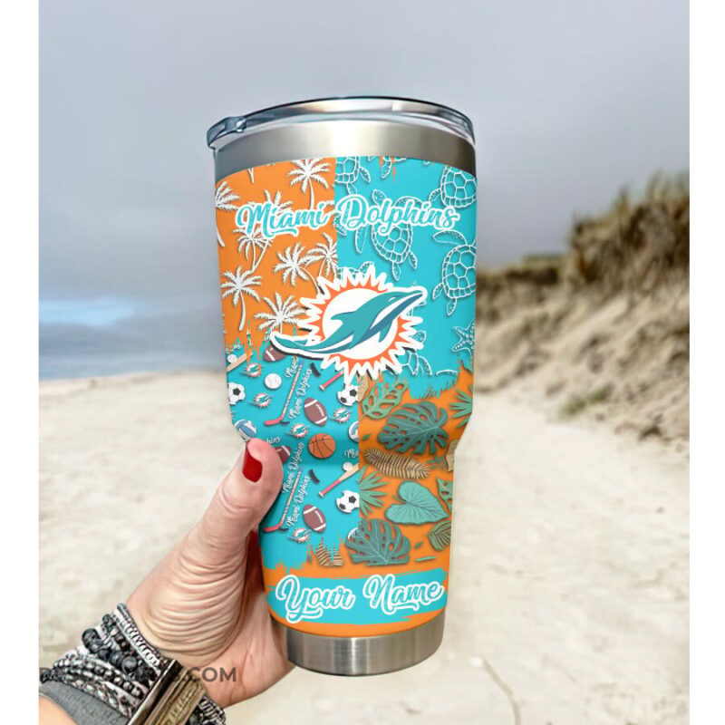 Sportswearmerch Miami Dolphins NFL Tumbler 30Oz For Fans - Sportswearmerch