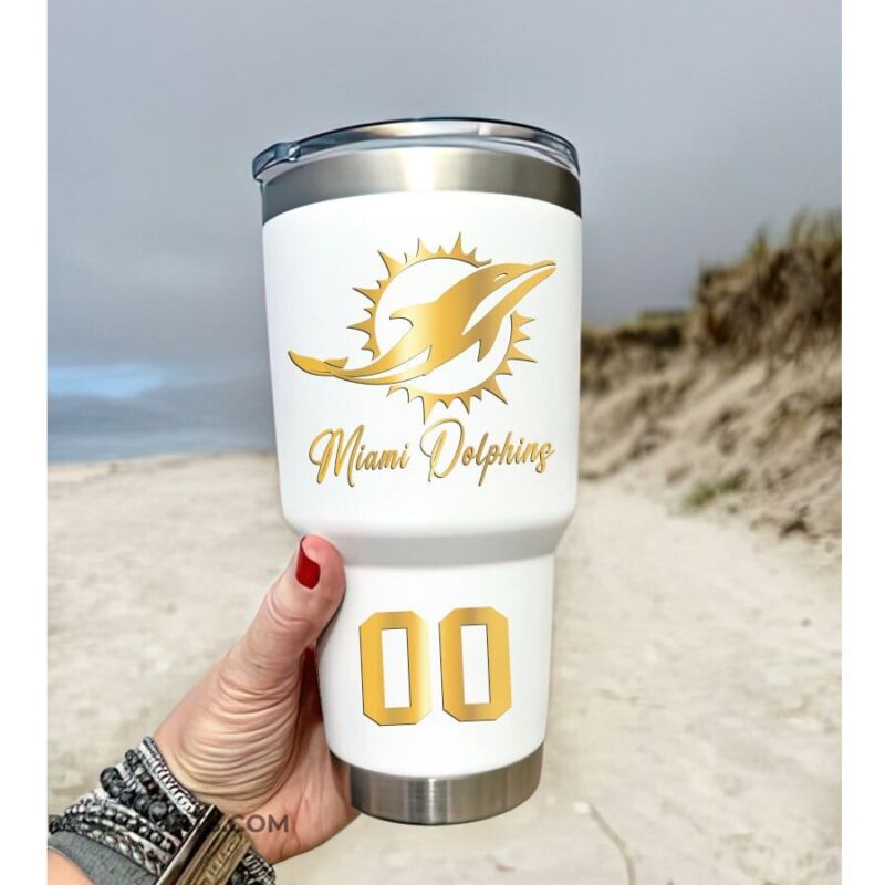 Sportswearmerch Miami Dolphins NFL Tumbler 30Oz For Fans - Sportswearmerch
