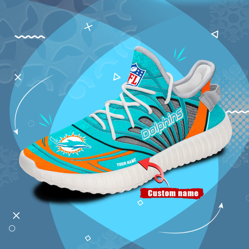 ZDS002-NFL-17-Miami Dolphins YZBoots35O Personalized Sneakers