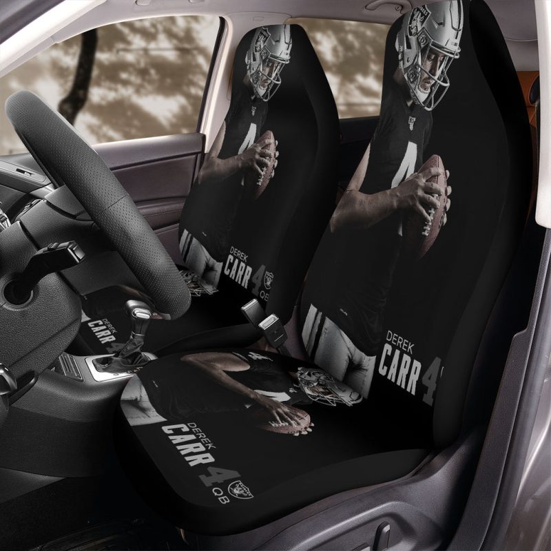 derek carr from oakland raiders Car Seat Covers