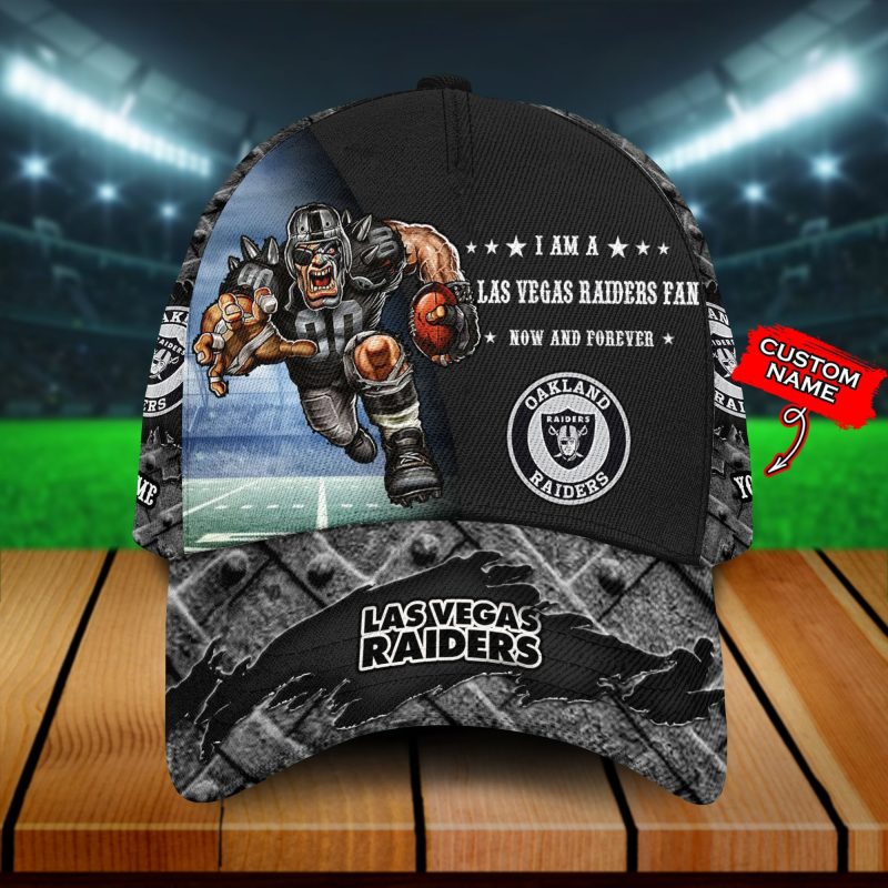 Las Vegas Raiders 3D Mascot Classic Cap Custom Name NFL - Raidersfanworld.com