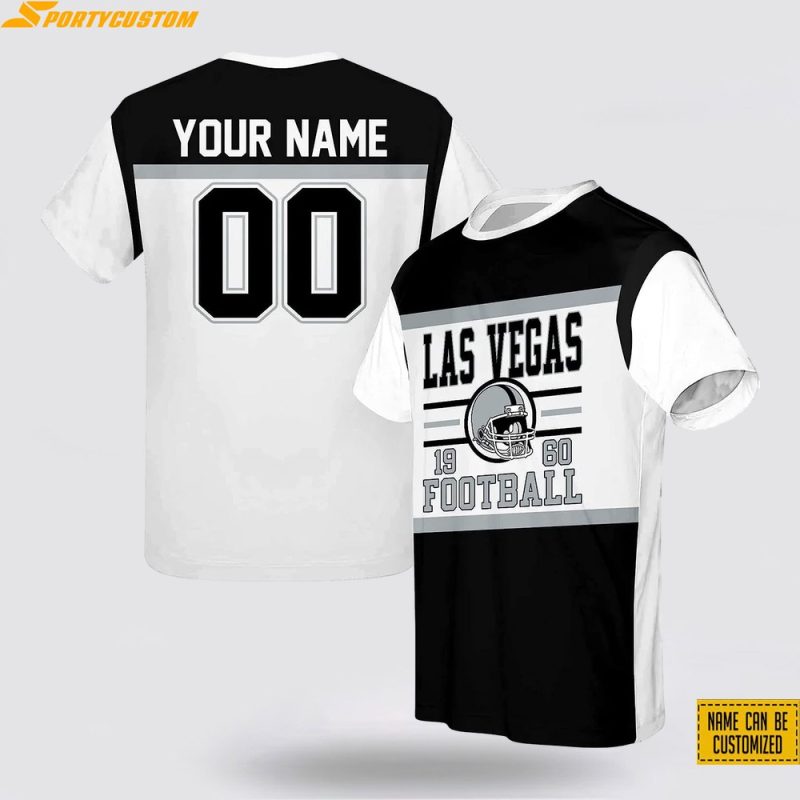 Las Vegas Raiders All Over Printed Custom Name And Number Nfl 3D T Shirts Best Gift For Fans