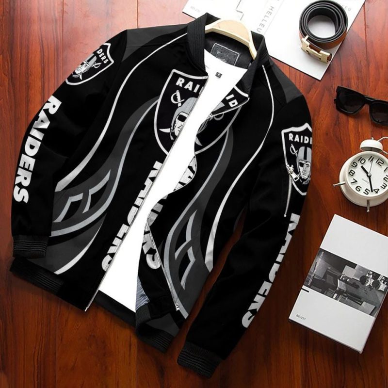 Las Vegas Raiders Bomber Jacket 595 - Raidersfanworld.com