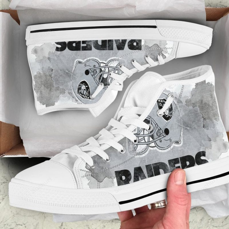 Las Vegas Raiders Helmet Art2 High Top Shoes