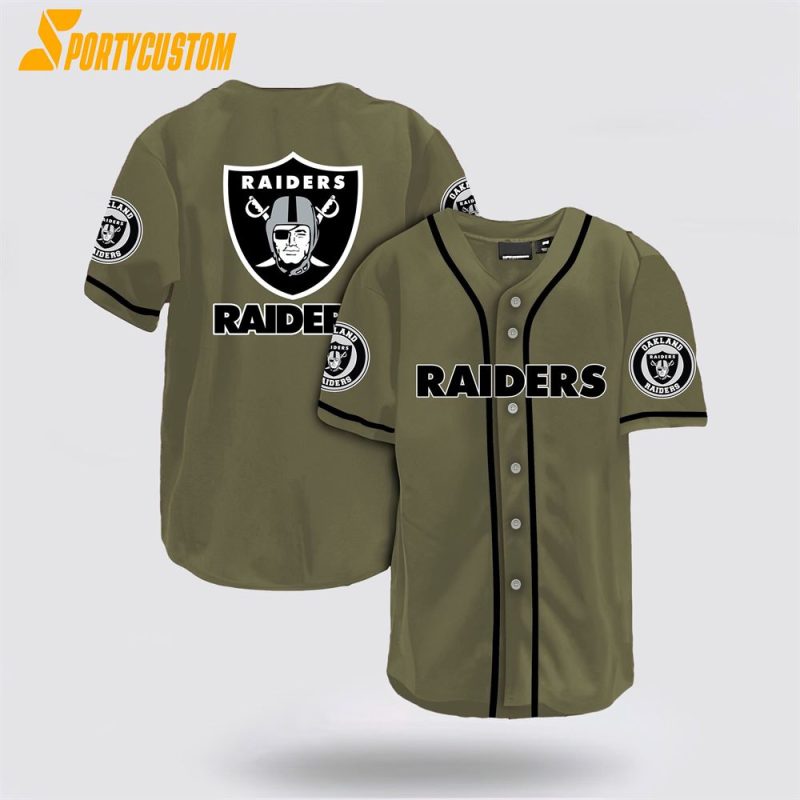 Las Vegas Raiders Nfl Baseball Jersey For Awesome Fans