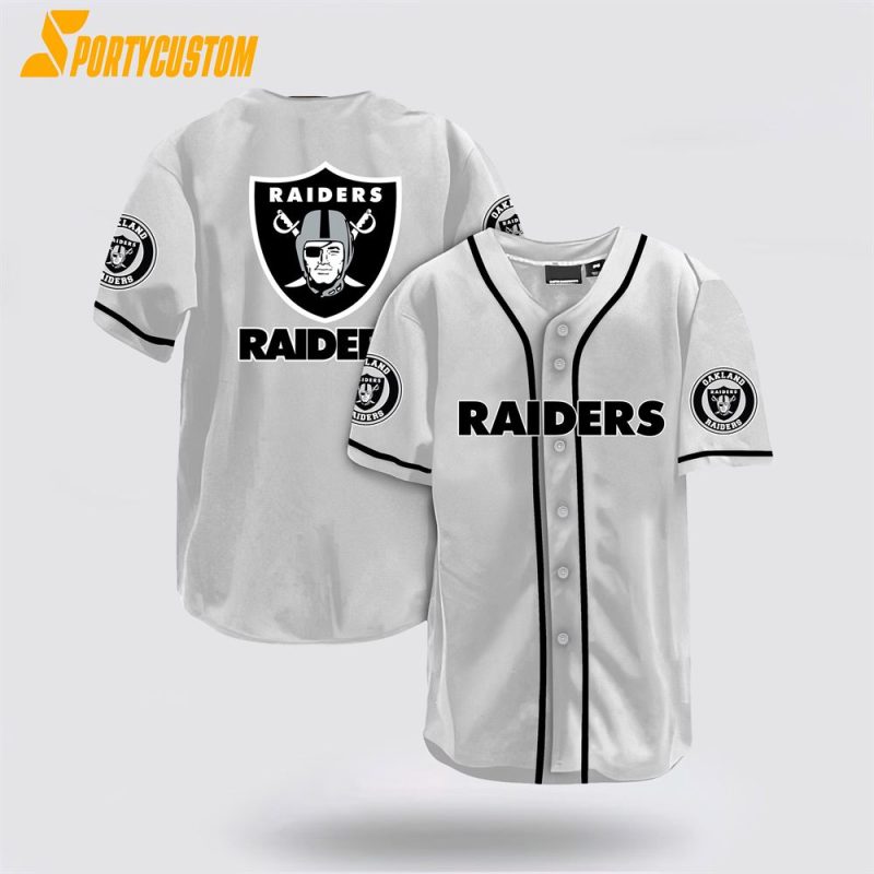 Las Vegas Raiders Nfl Baseball Jersey For Big Fans