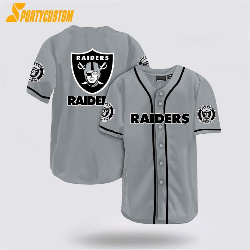 Las Vegas Raiders Nfl Baseball Jersey For Cool Fans
