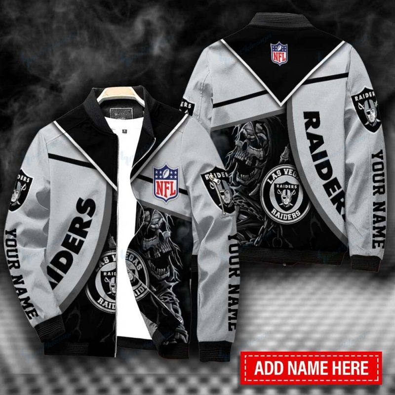 Las Vegas Raiders Personalized Bomber Jacket BG381 - Raidersfanworld.com