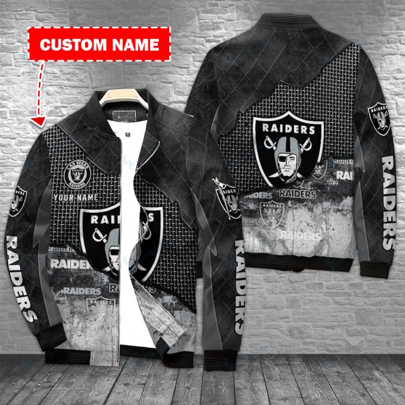 Las Vegas Raiders Personalized Bomber Jacket BG428 - Raidersfanworld.com