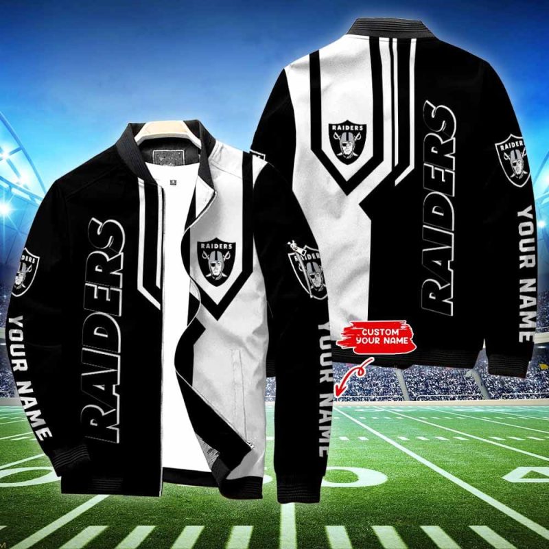 Las Vegas Raiders Personalized Bomber Jacket BG491 - Raidersfanworld.com