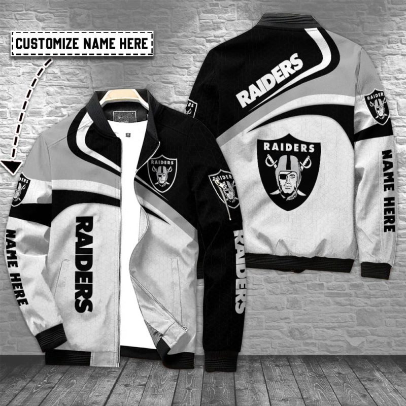 Las Vegas Raiders Personalized Bomber Jacket BG507 - Raidersfanworld.com