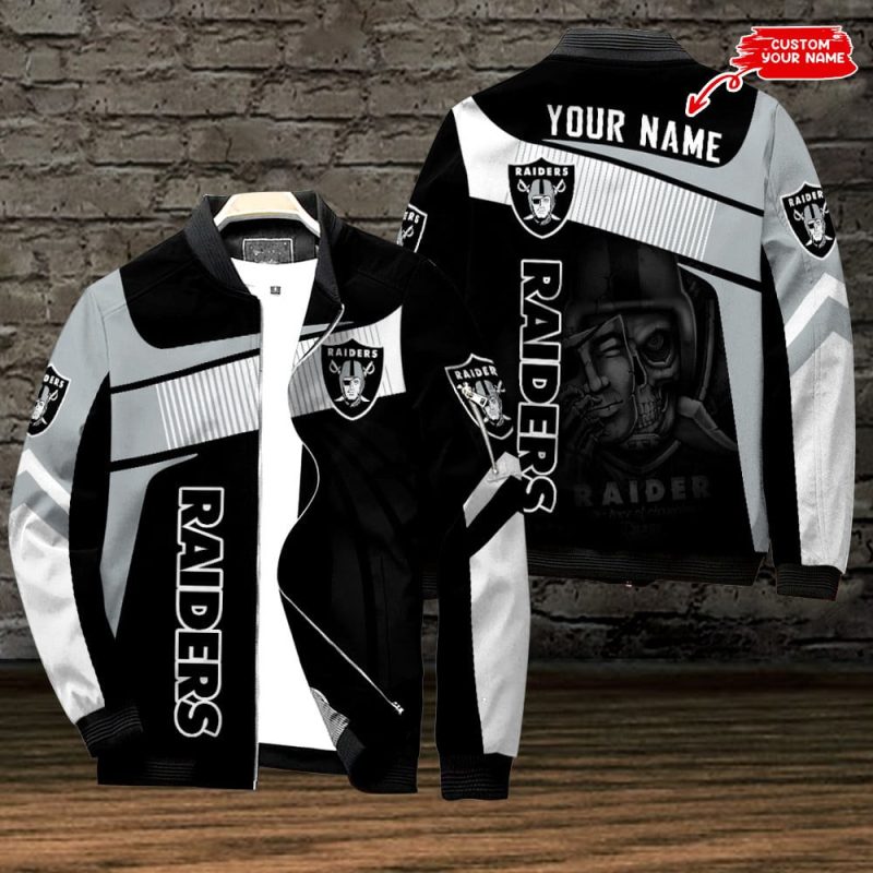 Las Vegas Raiders Personalized Bomber Jacket BG576 - Raidersfanworld.com