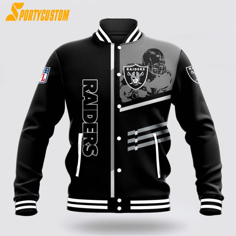NFL Las Vegas Raiders Baseball Jacket For Hot Fans