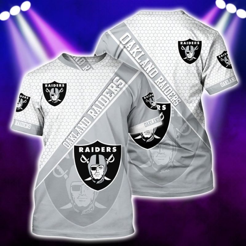 NFL Las Vegas Raiders Men Women Tshirt 3D Print New Trends - Raidersfanworld.com