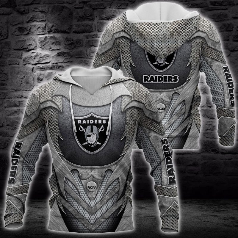 Oakland Raiders NFL Custom Hoodie Zip Sweater Tshirt 3D - Raidersfanworld.com