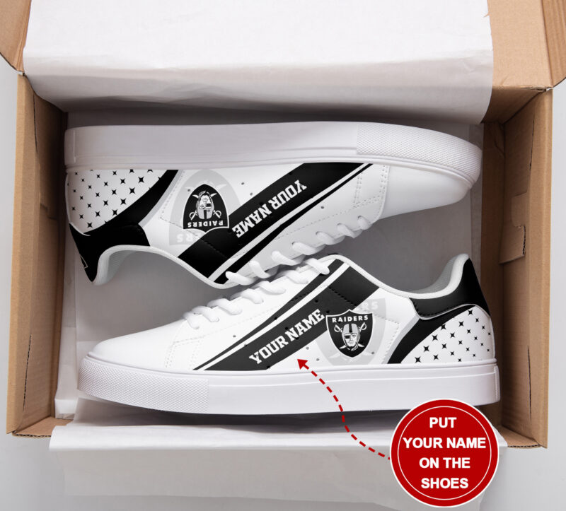 Arcticfootwear Las Vegas Raiders Skate Stan Shoes Sneakes For Men And Women
