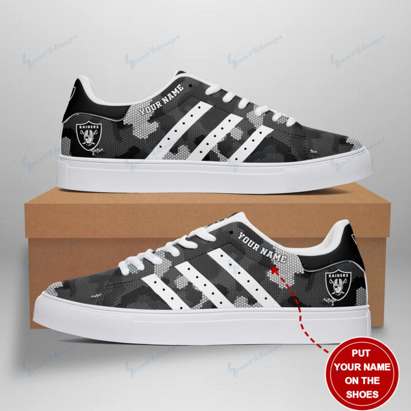 Arcticfootwear Las Vegas Raiders Skate Stan Shoes Sneakes For Men And Women