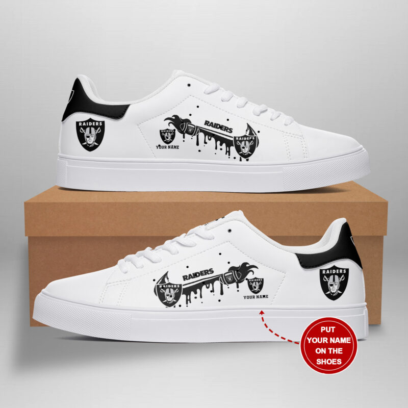 Arcticfootwear Las Vegas Raiders Skate Stan Shoes Sneakes For Men And Women