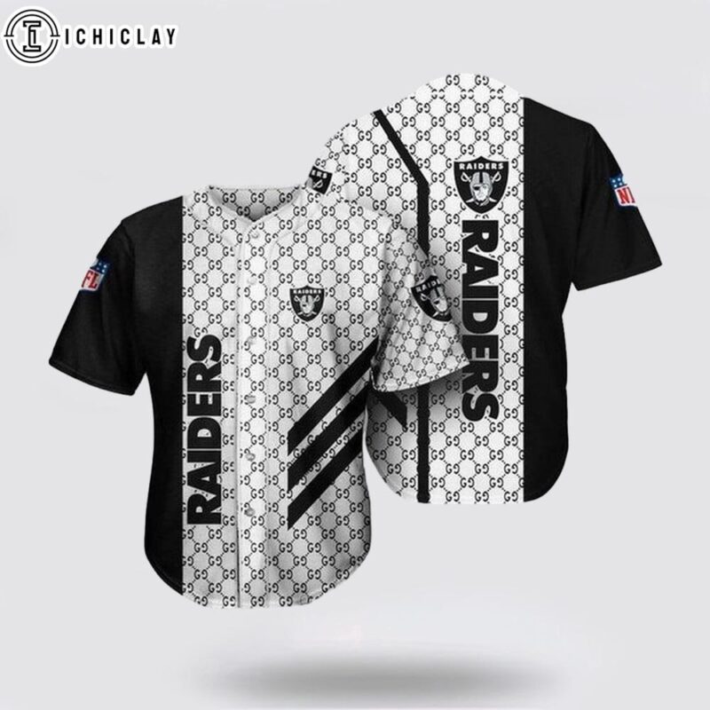 Las Vegas Raiders All Over Print Baseball Jersey Shirt - ichiclay