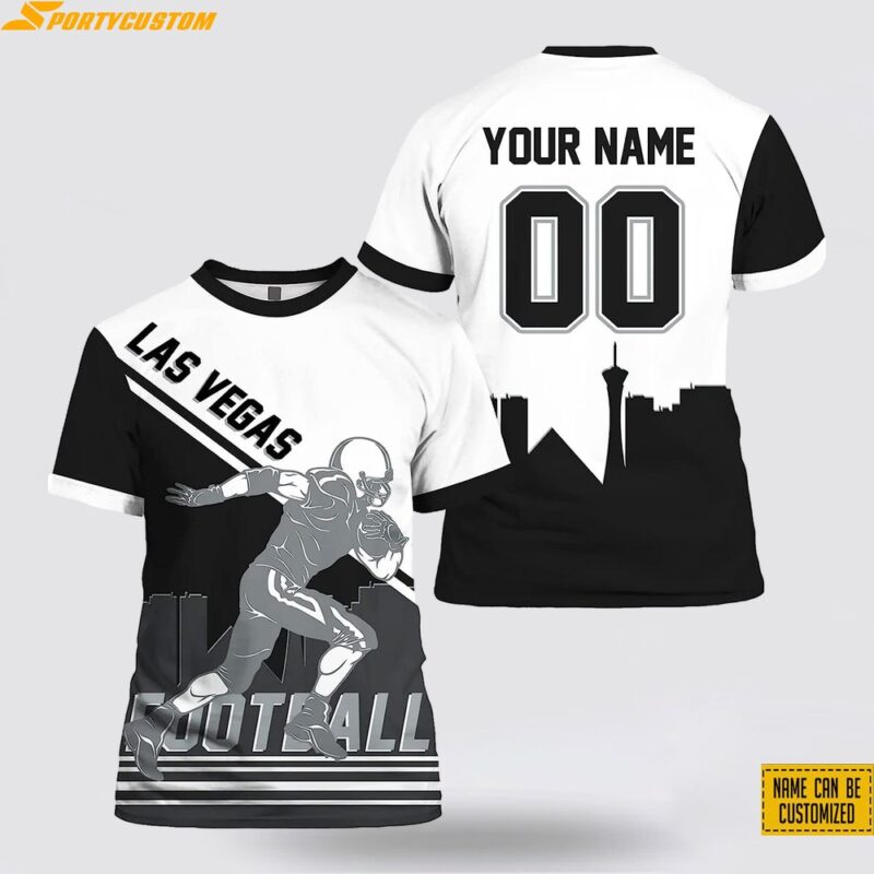 Las Vegas Raiders All Over Printed Custom Name And Number Nfl 3D T Shirts Summer Gift For Fans