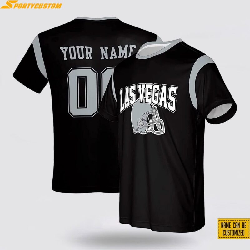 Las Vegas Raiders All Over Printed Custom Name And Number Nfl 3D T Shirts Gift For Football Fans