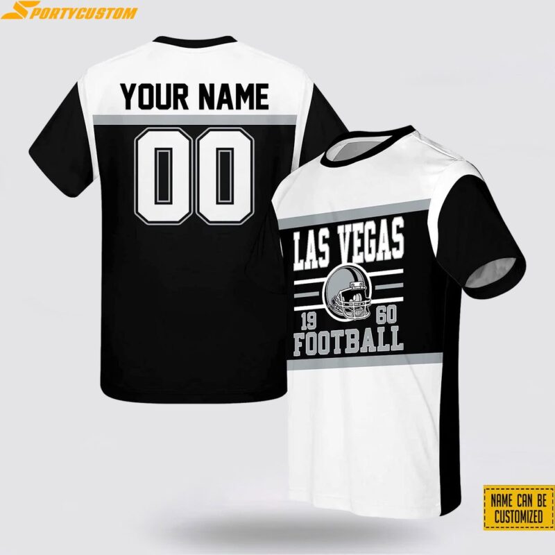 Las Vegas Raiders All Over Printed Custom Name And Number Nfl 3D T Shirts For Awesome Fans